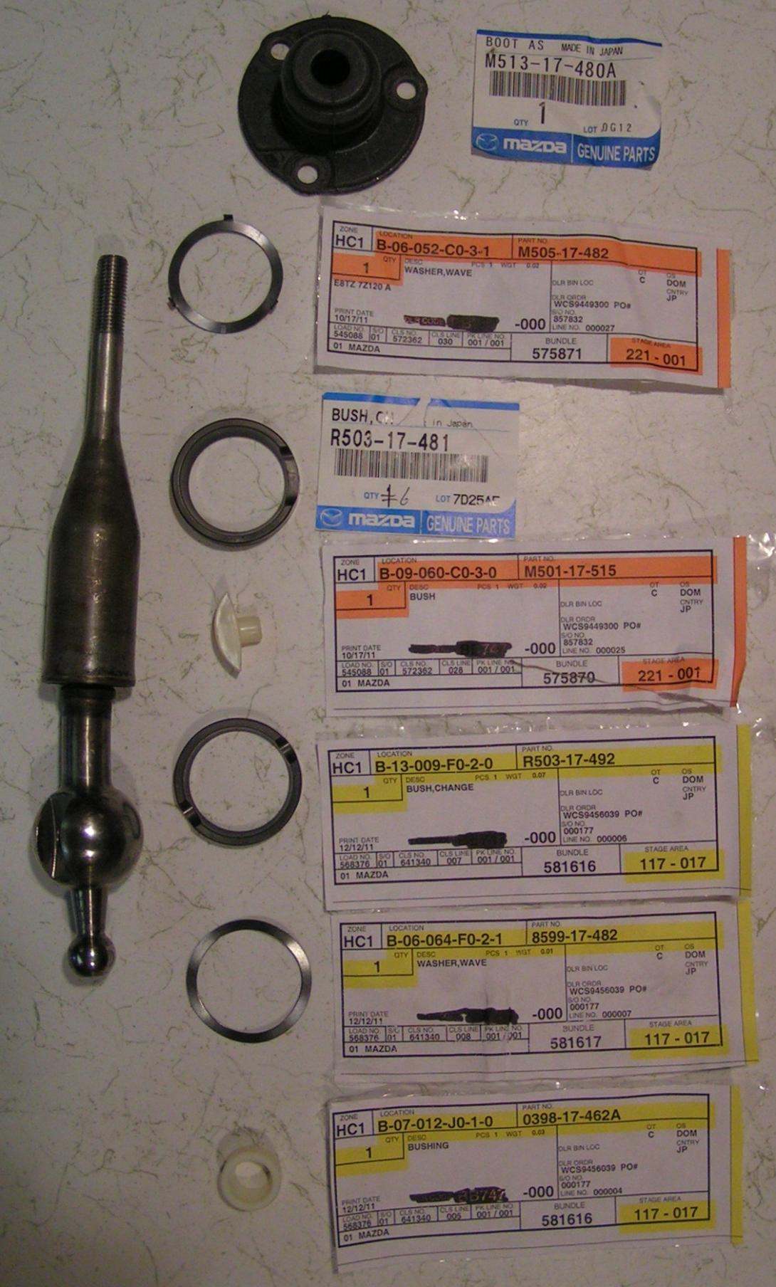 Shifter Bushings Demystified - RX7Club.com - Mazda RX7 Forum